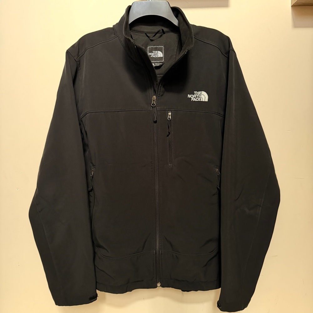 The North Face Soft Shell Windwall Black Jacket Men L/G